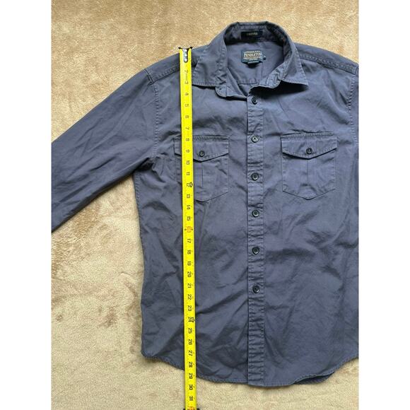 Vintage‎ Pendleton Forester Long Sleeve Button Down Blue Shirt Men’s Size Medium - Picture 7 of 7